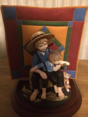 WILLITTS AMISH HERITAGE "ELI and BENJAMIN" LIMITED ED #30013 1993 FIRST ISSUE